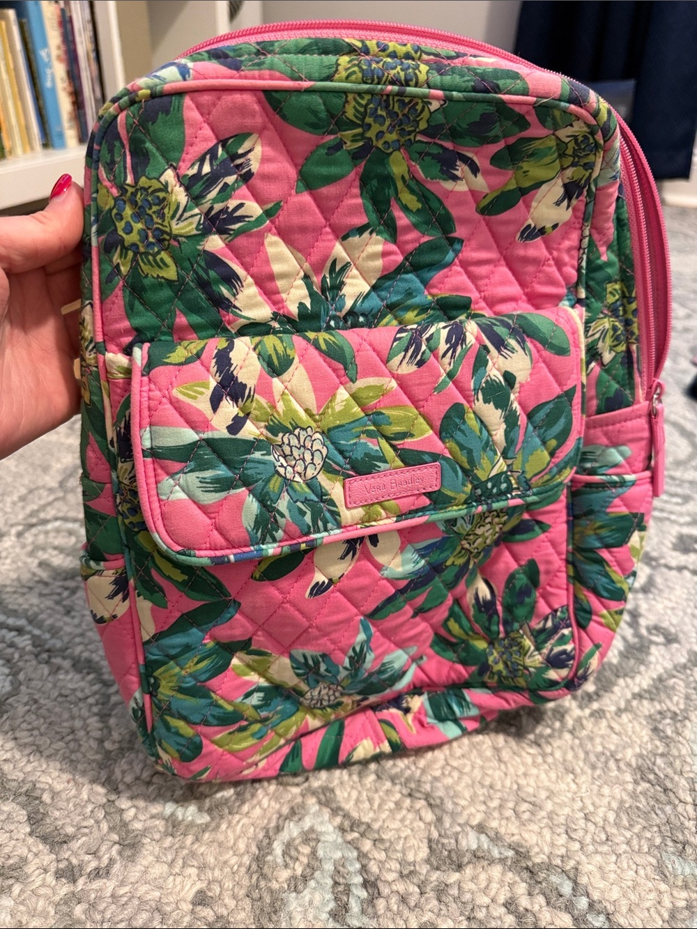 Vera Bradley Quilted Backpack in Tropical Paradise print
